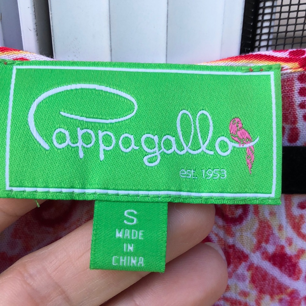 NWOT - PAPPAGALLO 100% Viscose Boho Top - Picture 2 of 8